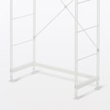 スチールユニットシェルフ用帆立補強パーツ・奥行２５ｃｍ用・ライトグレー