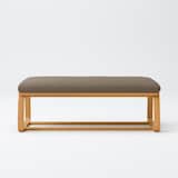 綿太番手リビングでもダイニングでもつかえるベンチ・１用カバー／ブラウン