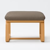 綿太番手リビングでもダイニングでもつかえるベンチ・２用カバー／ブラウン