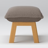 綿太番手ハイバックリクライニングソファ・オットマン用カバー／ダークブラウン