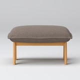 綿太番手ハイバックリクライニングソファ・オットマン用カバー／ダークブラウン