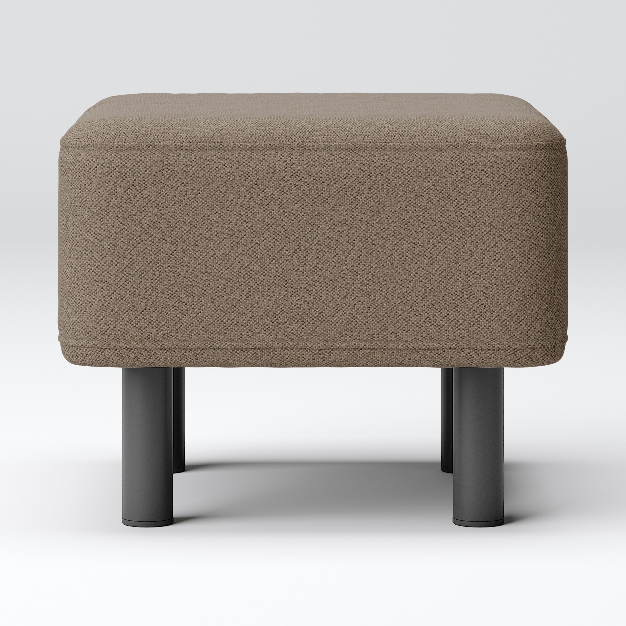 綿太番手ソファベンチ・オットマン用カバー／ブラウン