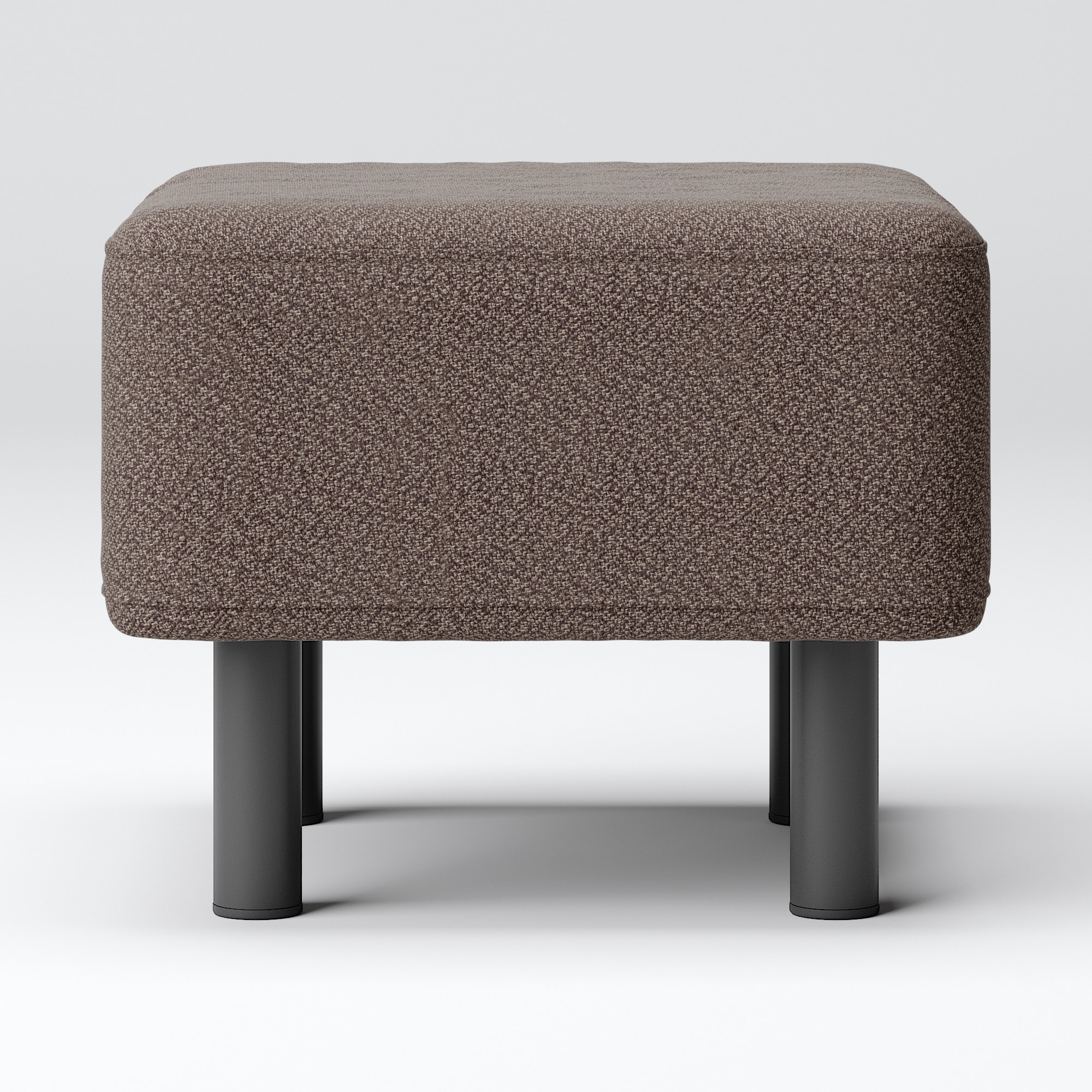 綿太番手ソファベンチ・オットマン用カバー／ダークブラウン