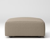 綿太番手ユニットソファオットマン・大・幅７７ｃｍ用カバー／ベージュ