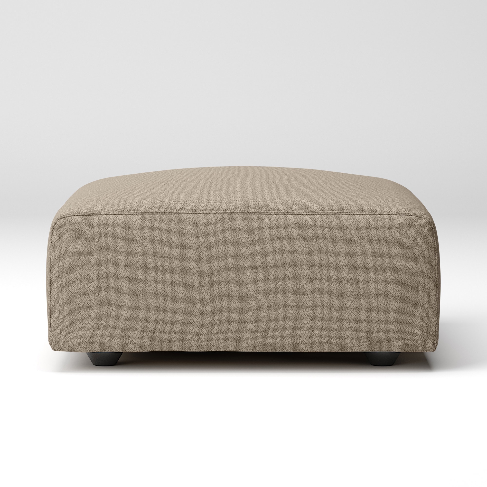 綿太番手ユニットソファオットマン・大・幅７７ｃｍ用カバー／ベージュ