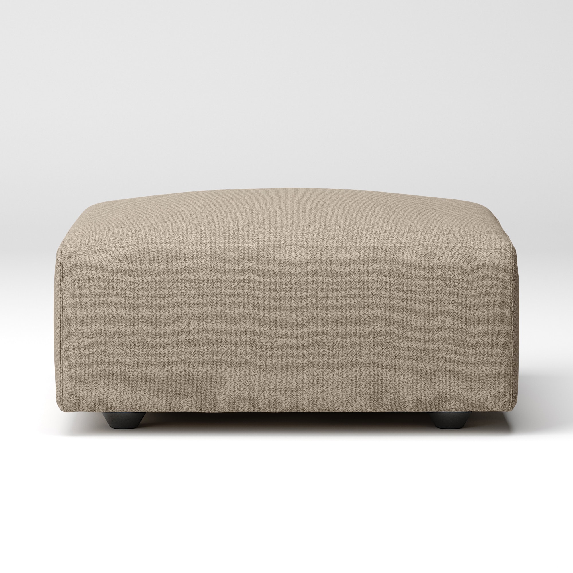 綿太番手ユニットソファオットマン・大・幅７７ｃｍ用カバー／ベージュ