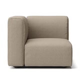 綿太番手ユニットソファ・アーム付・小用カバー／ベージュ