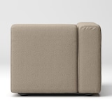 綿太番手ユニットソファ・アーム付・小用カバー／ベージュ