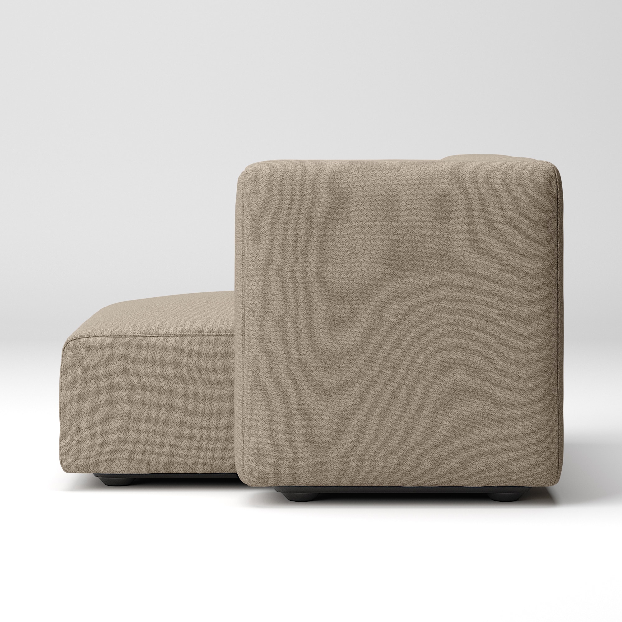 綿太番手ユニットソファ・ハーフアーム・大（左）用カバー／ベージュ