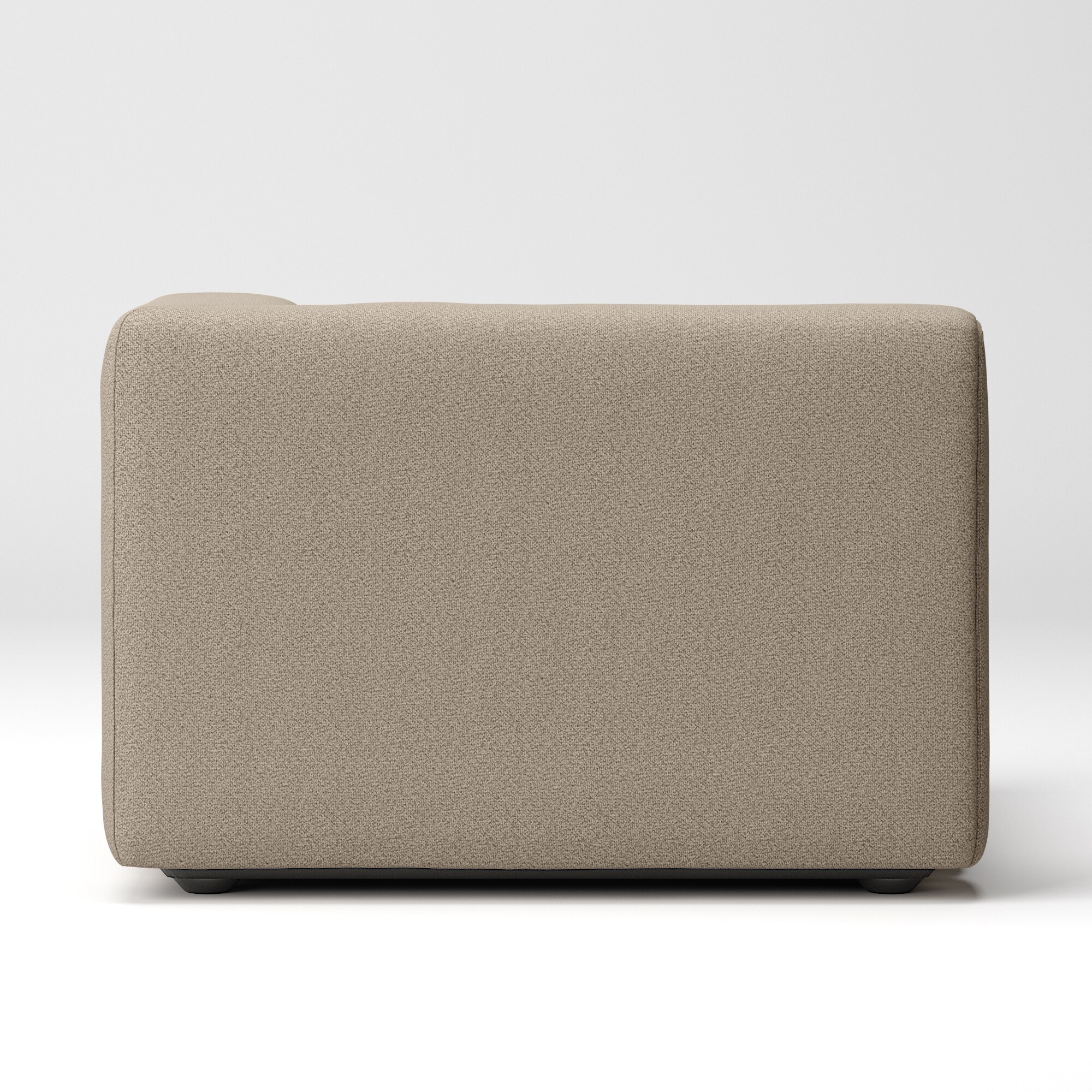 綿太番手ユニットソファ・ハーフアーム・大（左）用カバー／ベージュ