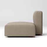 綿太番手ユニットソファ・ハーフバックレスト・大用カバー／ベージュ