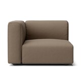 綿太番手ユニットソファアーム付・大・幅９８ｃｍ用カバー／ブラウン