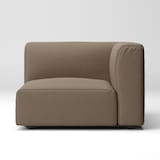 綿太番手ユニットソファアーム付・大・幅９８ｃｍ用カバー／ブラウン