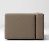 綿太番手ユニットソファアーム付・大・幅９８ｃｍ用カバー／ブラウン