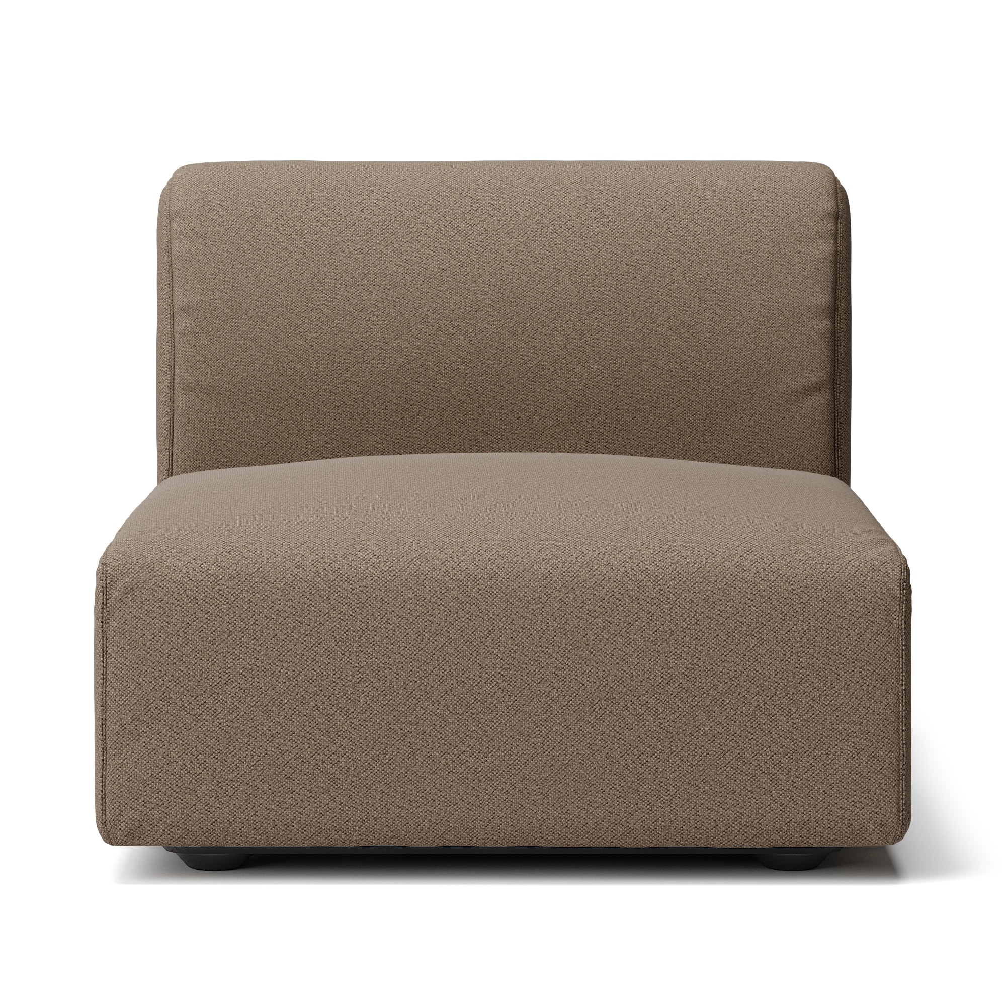 綿太番手ユニットソファアームレス・大・幅７７ｃｍ用カバー／ブラウン