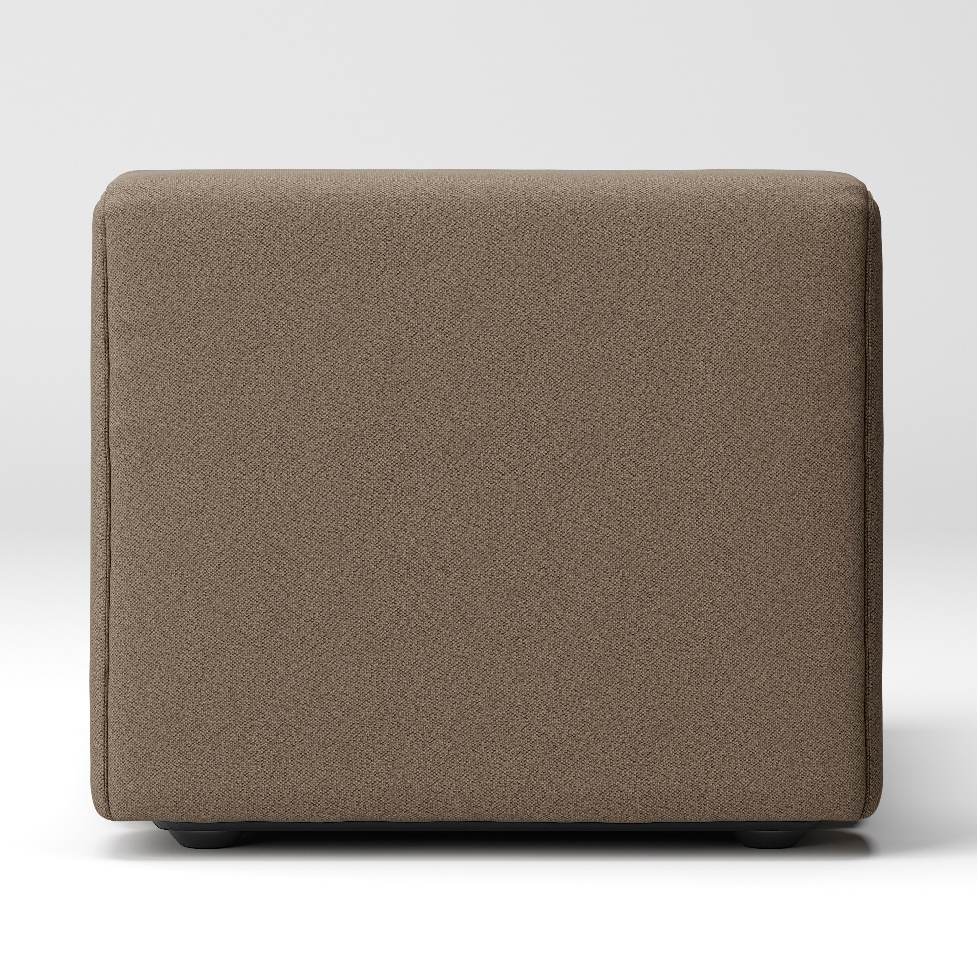 綿太番手ユニットソファアームレス・大・幅77cm用カバー／ブラウン