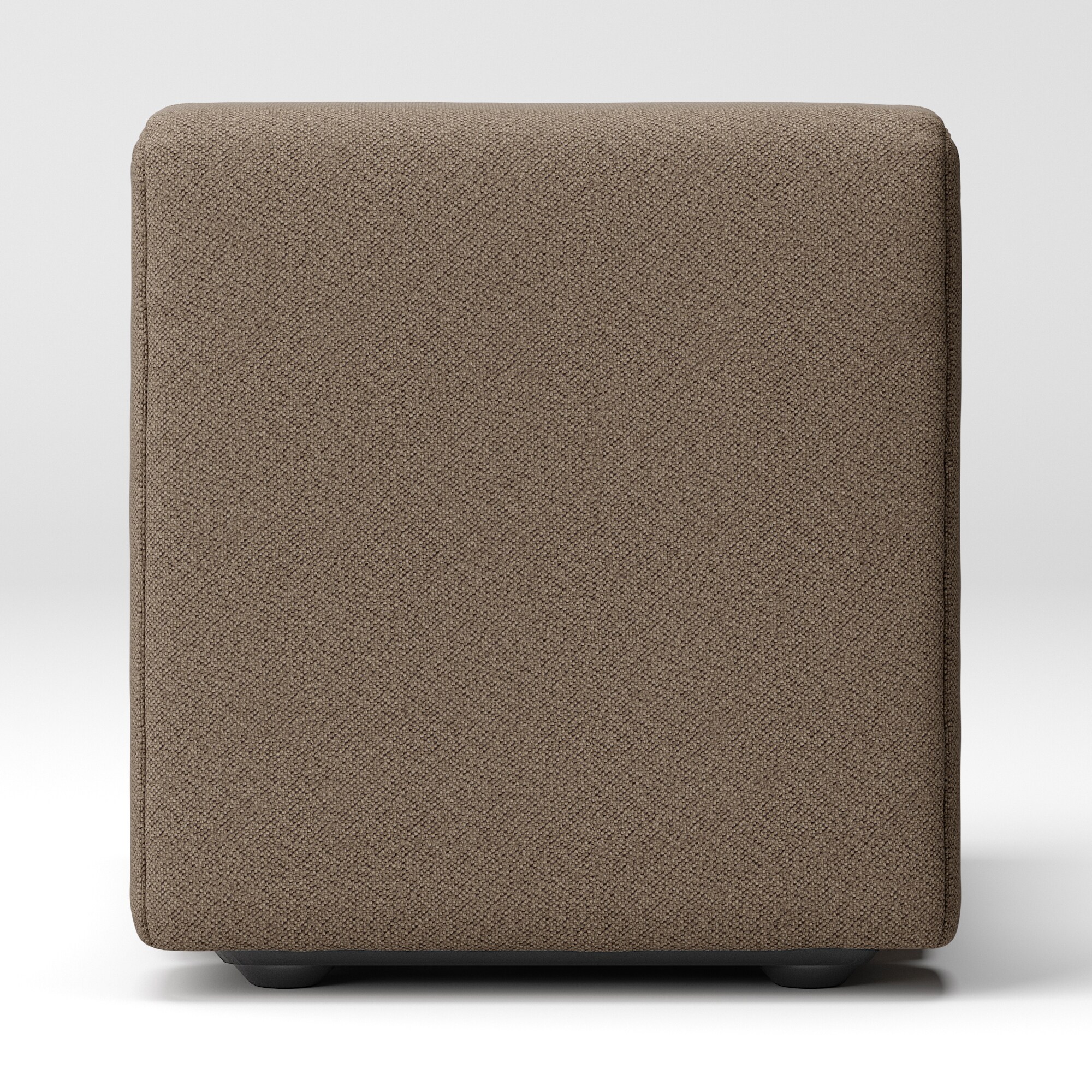 綿太番手ユニットソファ・アームレス・小用カバー／ブラウン