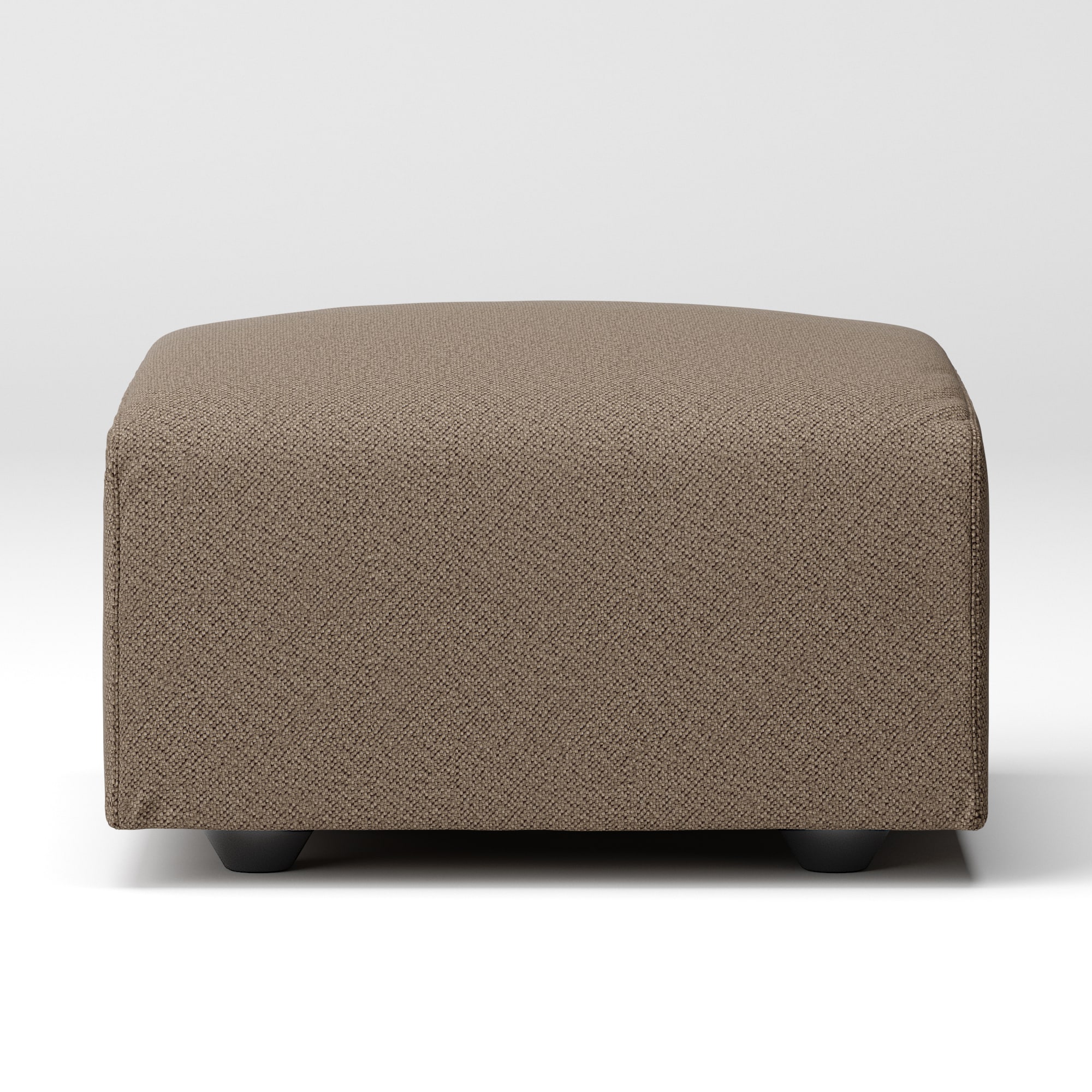 綿太番手ユニットソファ・オットマン・小用カバー／ブラウン