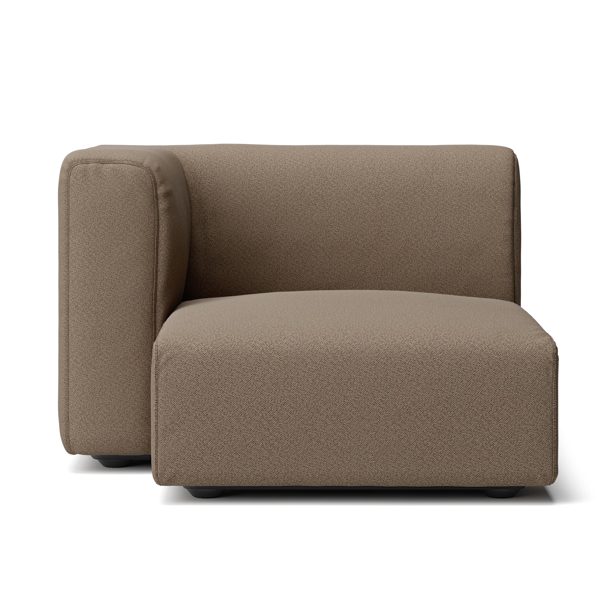 綿太番手ユニットソファ・ハーフアーム・大（右）用カバー／ブラウン