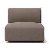 綿太番手ユニットソファアームレス・大・幅７７ｃｍ用カバー／ダークブラウン