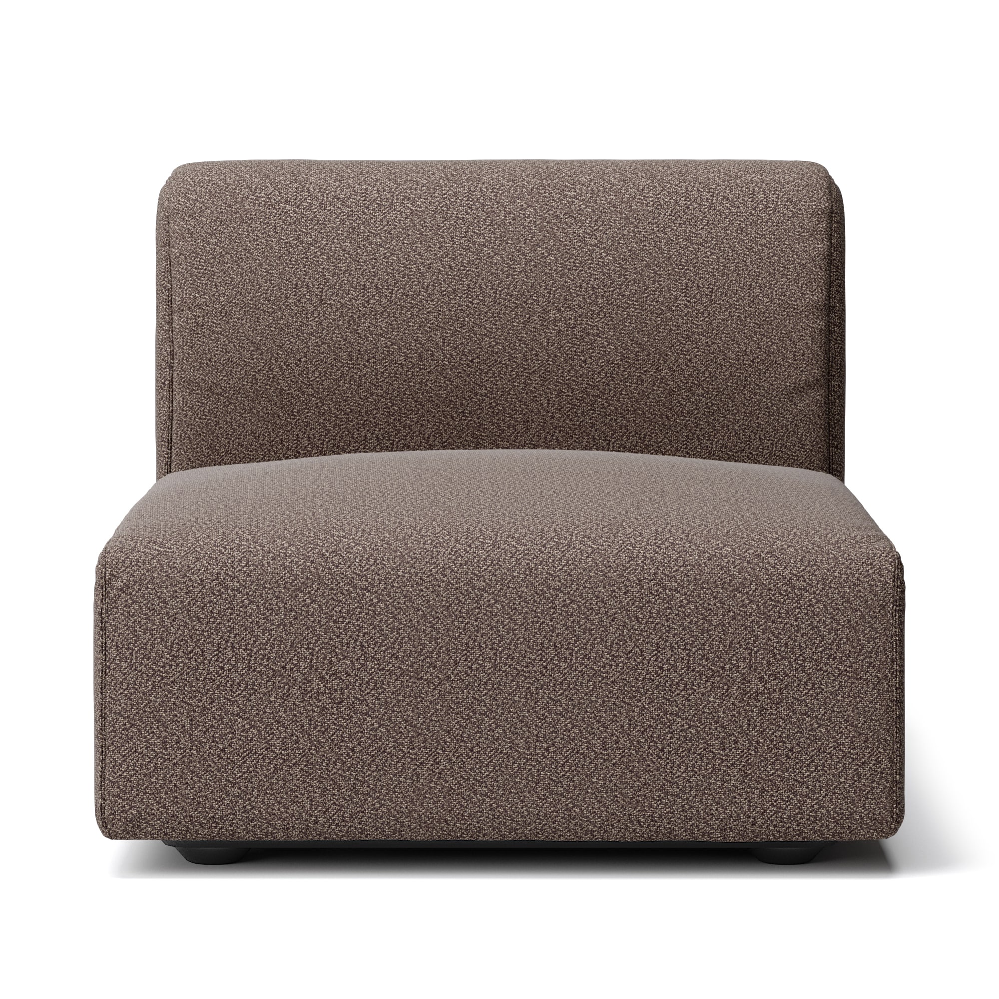 綿太番手ユニットソファアームレス・大・幅７７ｃｍ用カバー／ダークブラウン