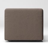 綿太番手ユニットソファアームレス・大・幅７７ｃｍ用カバー／ダークブラウン