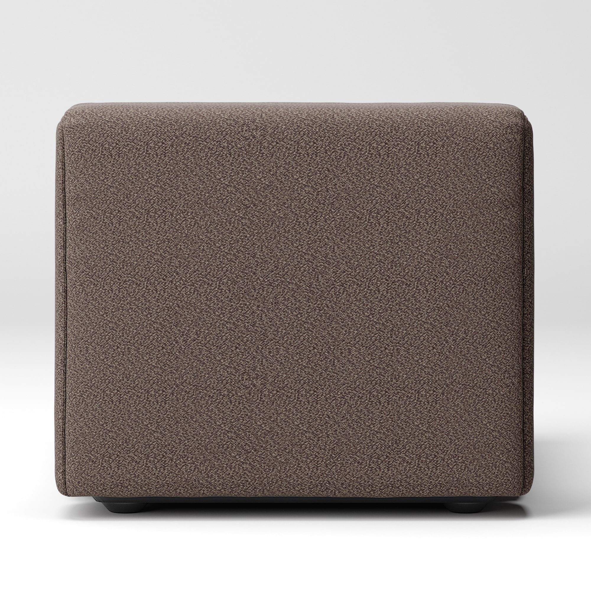 綿太番手ユニットソファアームレス・大・幅７７ｃｍ用カバー／ダークブラウン