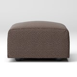 綿太番手ユニットソファ・オットマン・小用カバー／ダークブラウン