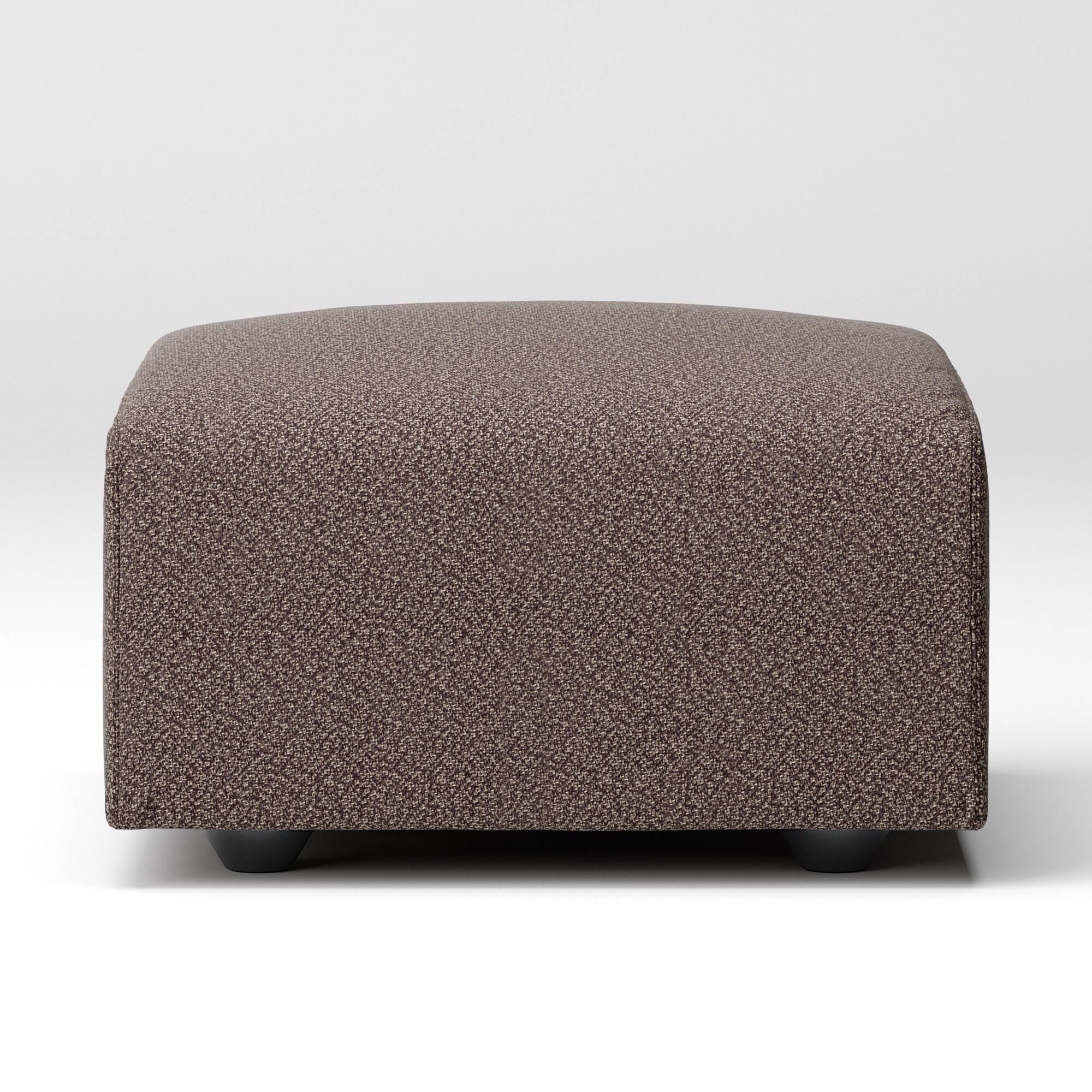 綿太番手ユニットソファ・オットマン・小用カバー／ダークブラウン