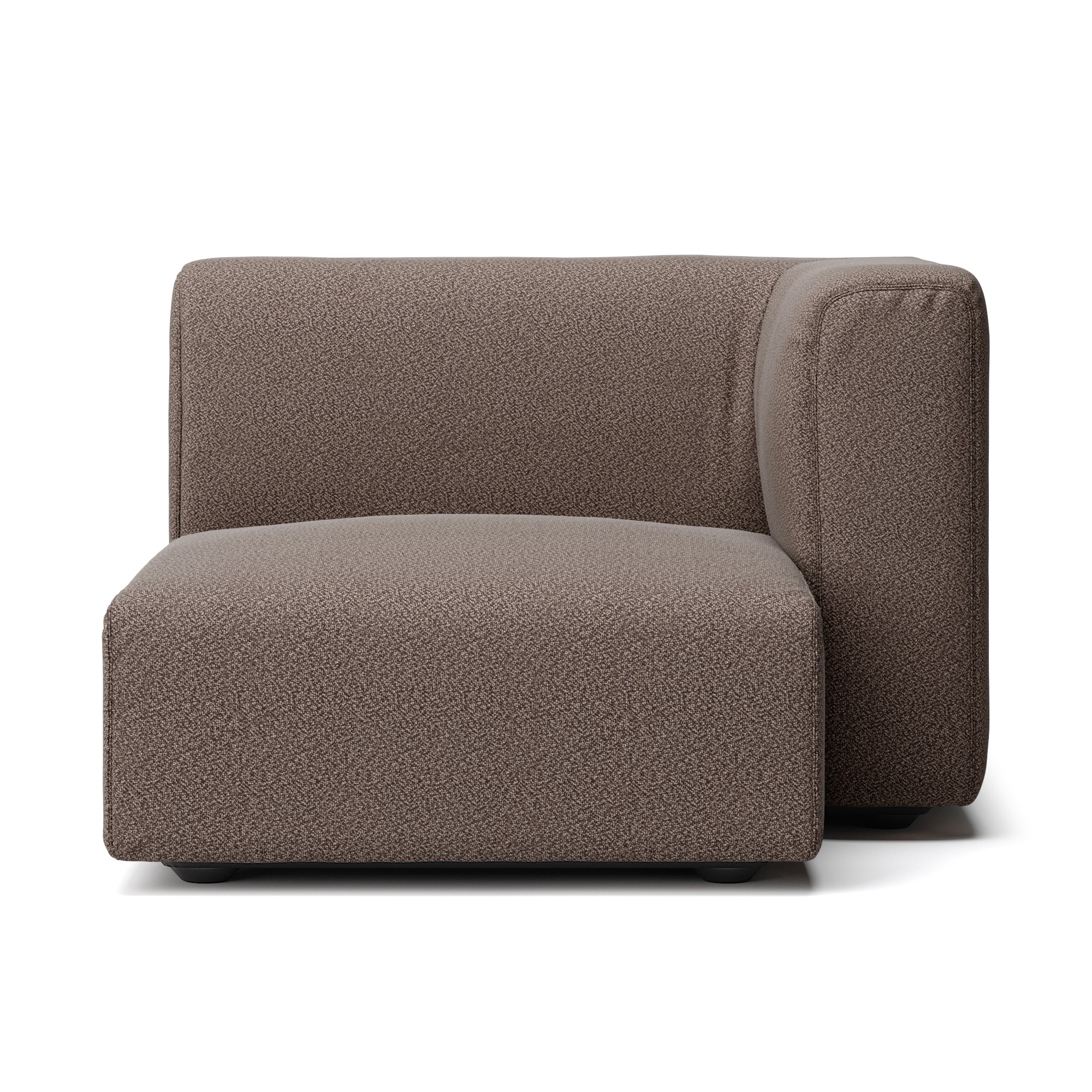 綿太番手ユニットソファ・ハーフアーム・大（左）用カバー／ダークブラウン