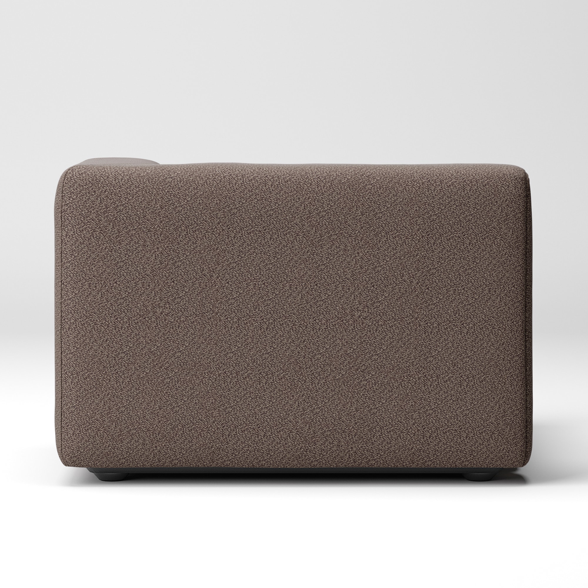 綿太番手ユニットソファ・ハーフアーム・大（左）用カバー／ダークブラウン