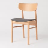 ラウンドチェア・布座・オーク材