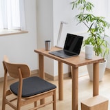 ラウンドチェア・布座・オーク材