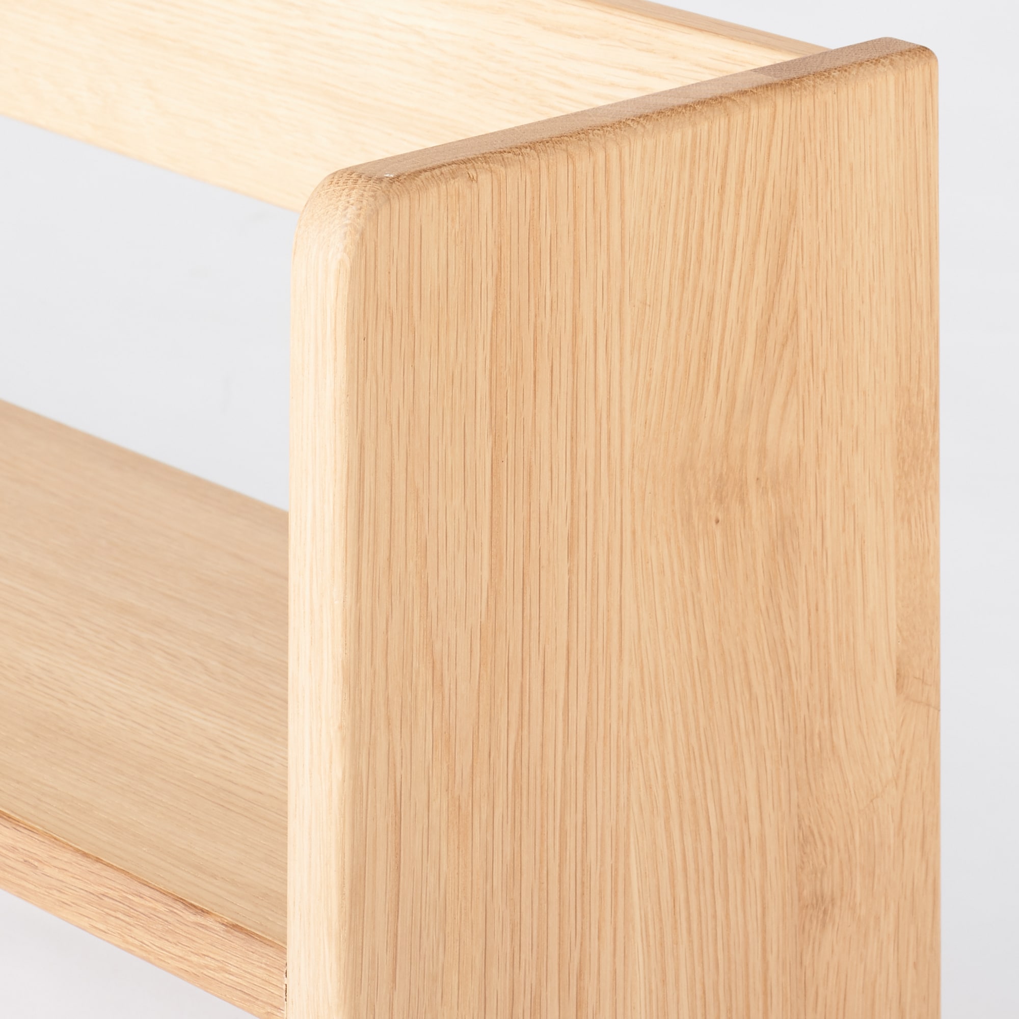 オーク無垢材デスク用上置き棚