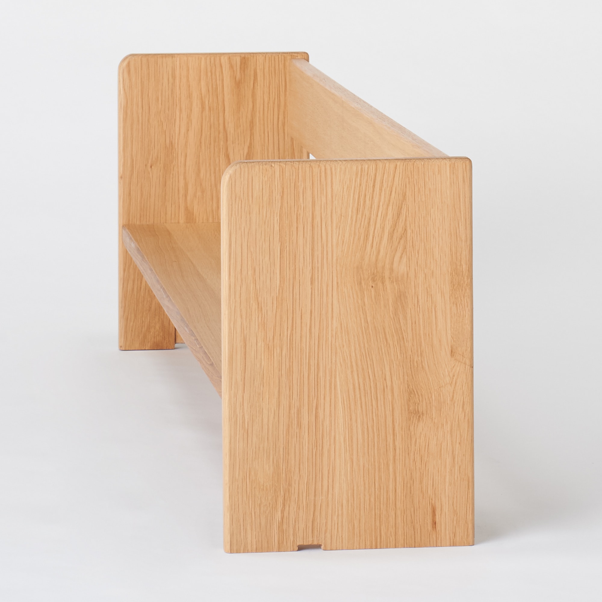 オーク無垢材デスク用上置き棚