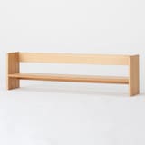 オーク無垢材デスク用上置き棚