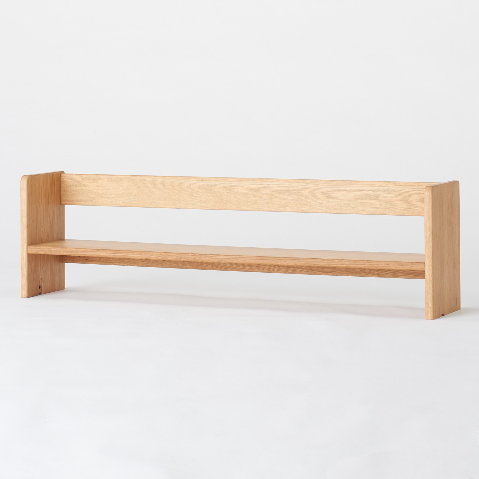 オーク無垢材デスク用上置き棚