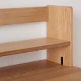 オーク無垢材デスク用上置き棚