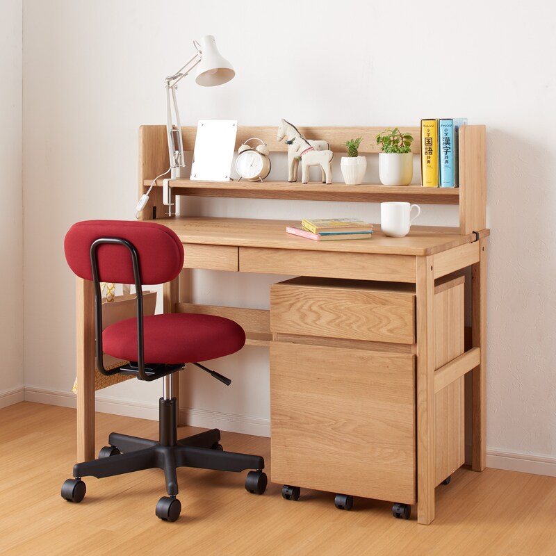 オーク無垢材デスク用上置き棚 | 無印良品 