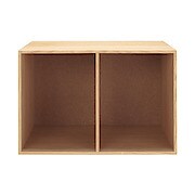 木製収納ケース オープン ワイド オーク材 約幅５２ 奥行３７ 高さ３４ ５ｃｍ シェルフ 棚 ラック 通販 無印良品