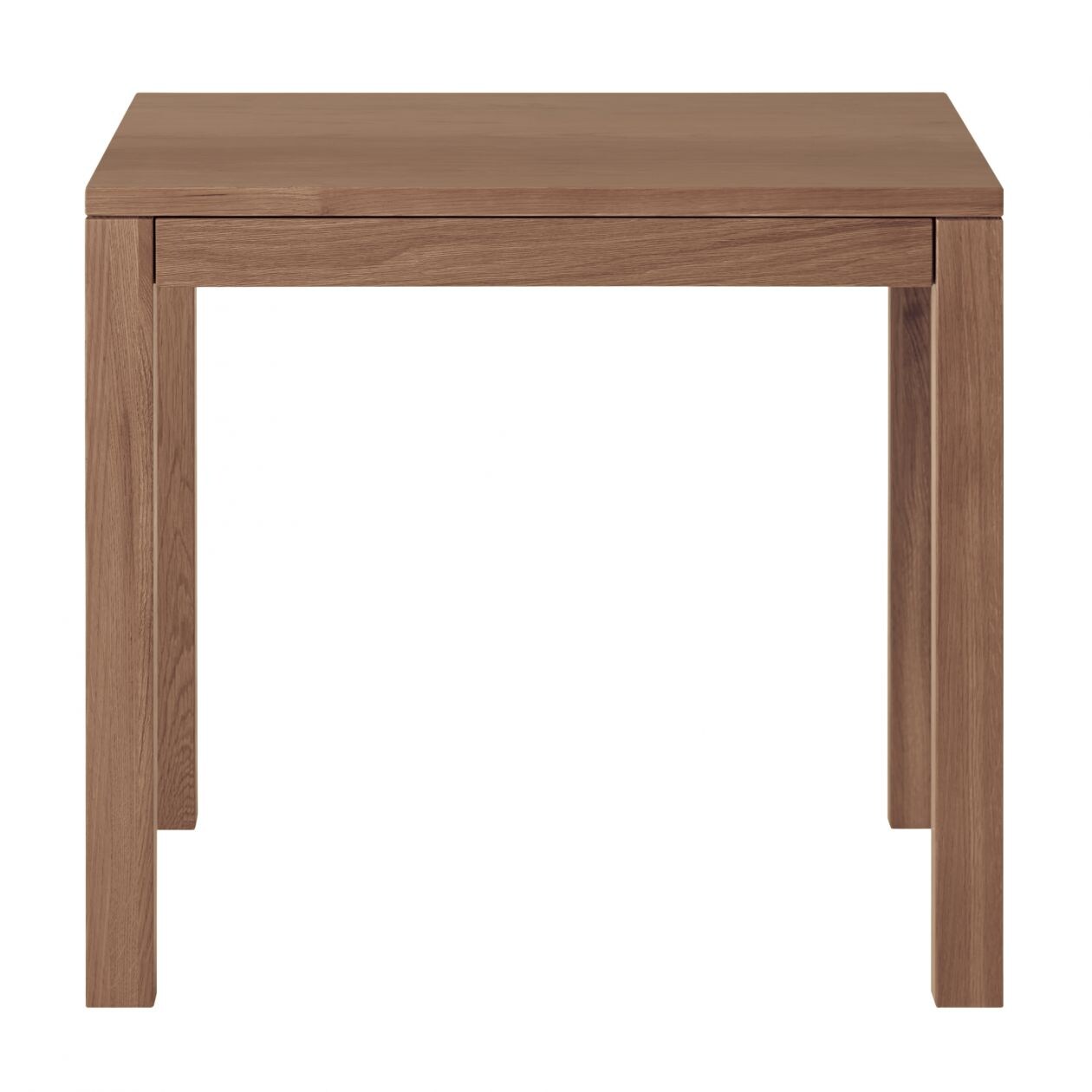 無垢材テーブル 引出付 ウォールナット材 幅８０ｃｍ 幅８０ 奥行８０ 高さ７２ｃｍ 木製テーブルシリーズ 通販 無印良品