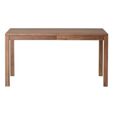 無垢材テーブル 引出付 ウォールナット材 幅１４０ｃｍ 幅１４０ 奥行８０ 高さ７２ｃｍ 木製テーブルシリーズ 通販 無印良品