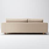 綿平織ソファ本体３シーターフェザーポケットコイルカウチタイプ右用カバー／ベージュ