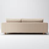 綿平織ソファ本体３シーターフェザーポケットコイルカウチタイプ左用カバー／ベージュ