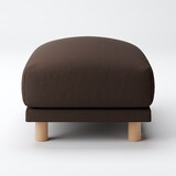 綿平織ソファ本体・オットマン・フェザー・ポケットコイル用カバー／ダークブラウン