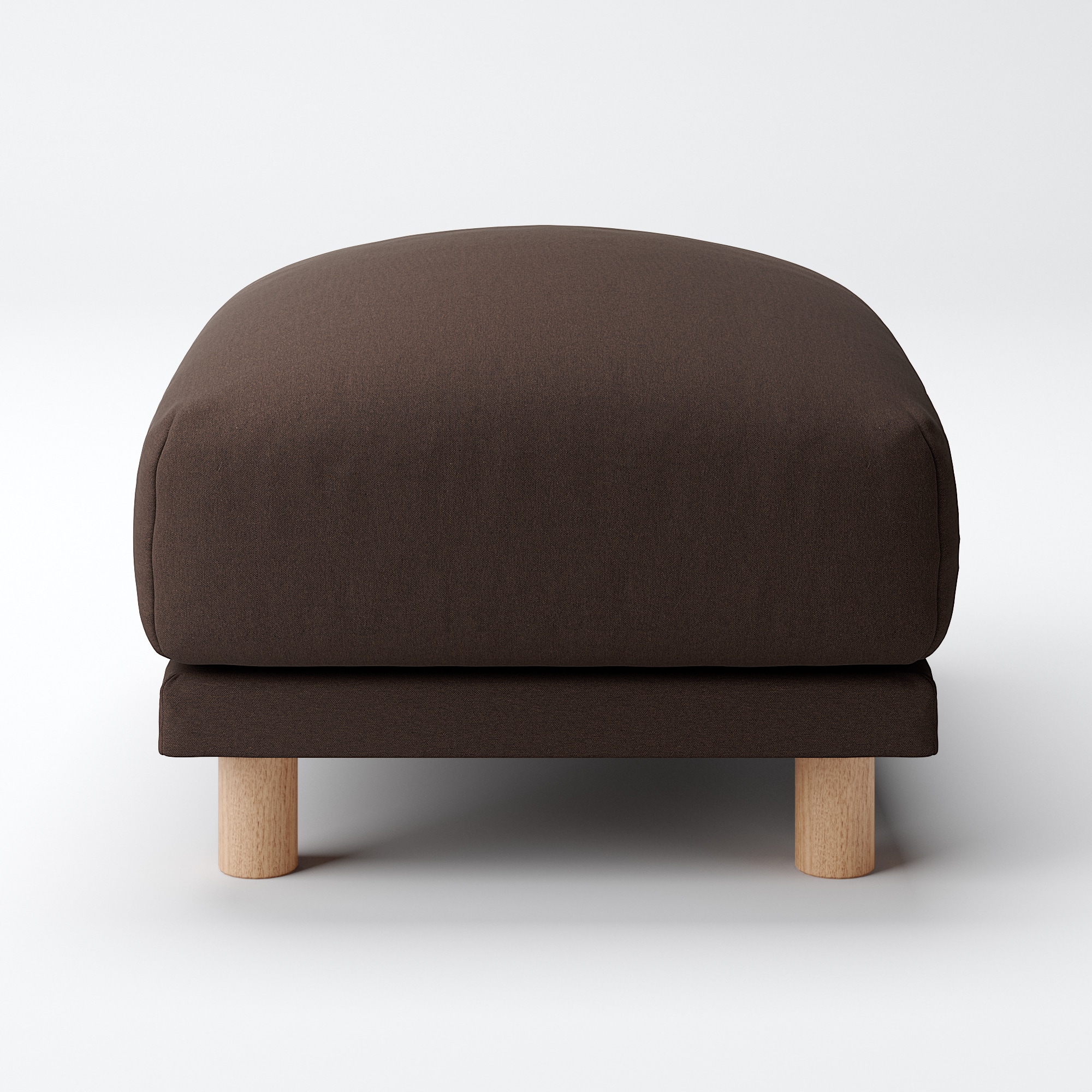 綿平織ソファ本体・オットマン・フェザー・ポケットコイル用カバー／ダークブラウン