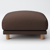 綿平織ソファ本体・オットマン・フェザー・ポケットコイル用カバー／ダークブラウン