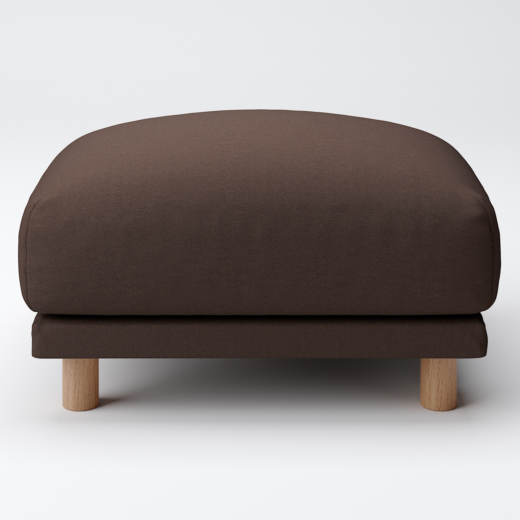 綿平織ソファ本体・オットマン・フェザー・ポケットコイル用カバー／ダークブラウン