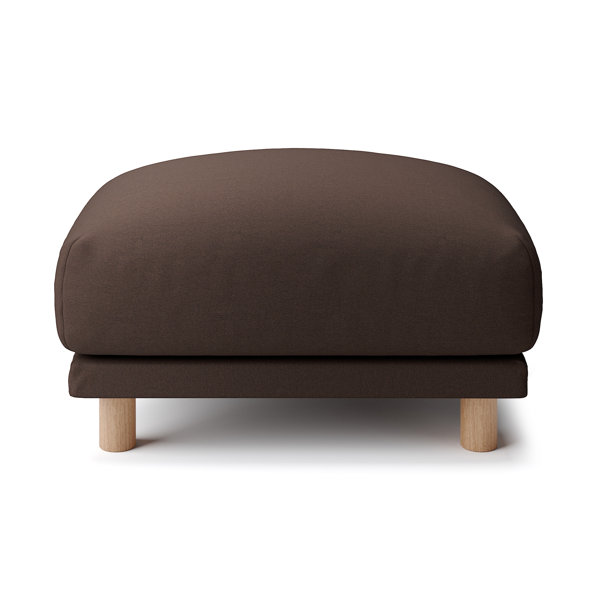 綿平織ソファ本体・オットマン・フェザー・ポケットコイル用カバー／ダークブラウン