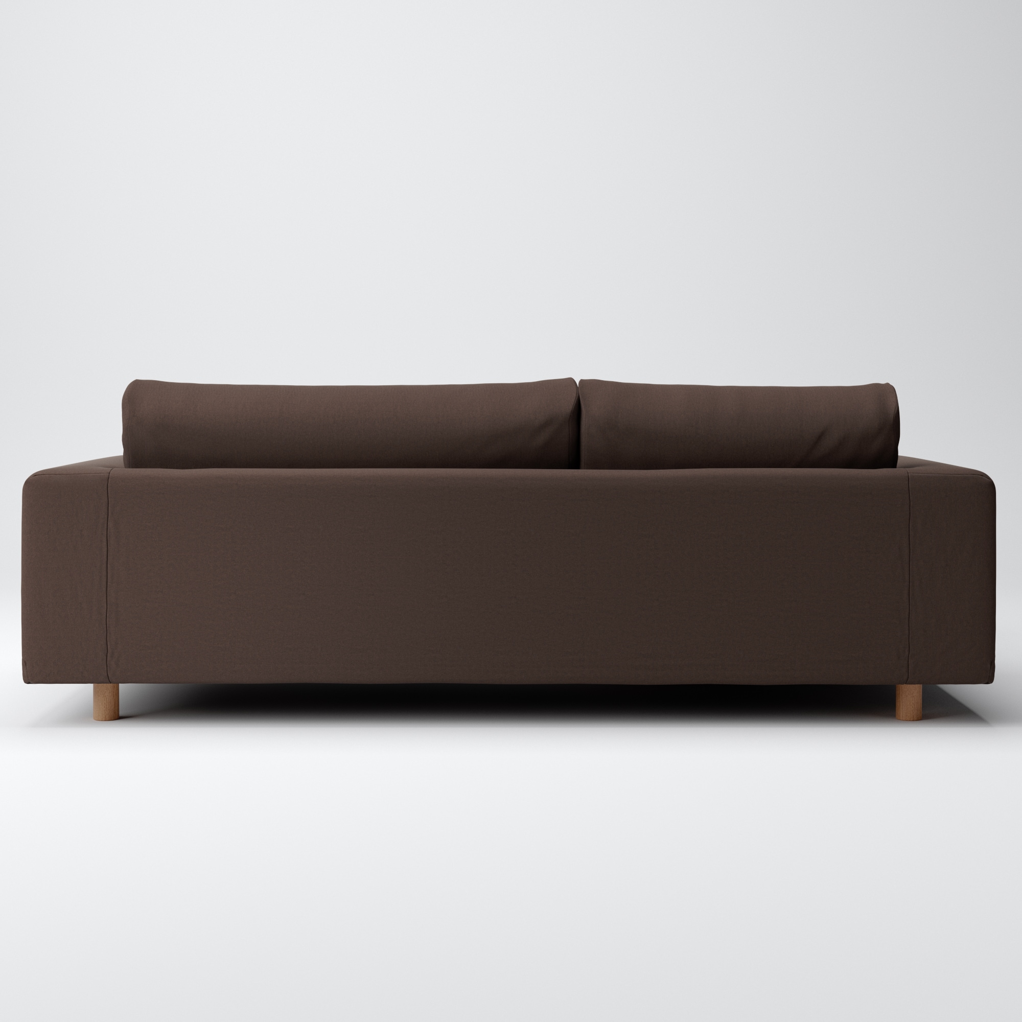 綿平織ソファ本体・３シーターフェザーポケットコイルカウチタイプ右用カバー／ＤＢＲ